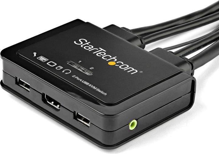 Actual product image StarTech .com 2-Port HDMI KVM Switch with Built-In Cables
