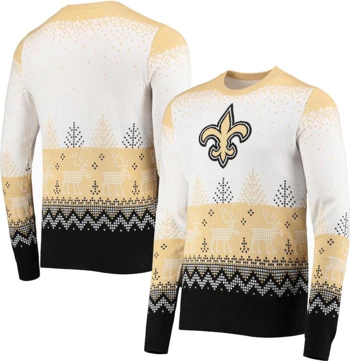 Produktbild Foco NFL Ugly Sweater XMAS Strick Pullover New Orleans Saints XXL (XXL)