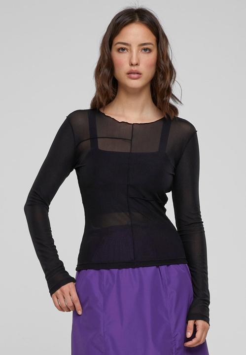Actual product image Urban Classics Ladies Exposed Seam Mesh Longsleeve (XS)