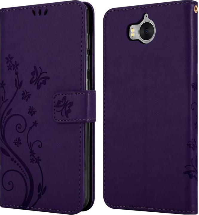Image du produit Cadorabo Couverture du livre de fleurs (Huawei Y6 (2017), Huawei Y5 (2017))