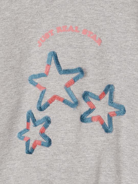 Produktbild Vertbaudet Mädchen Sweatshirt mit Recycling-Polyester, Blumen oder Sterne (104)