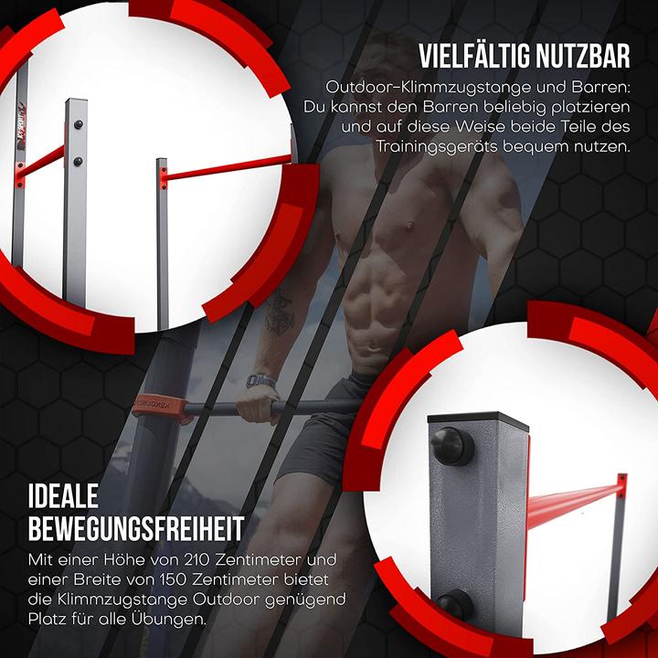 Actual product image K-Sport Outdoor Klimmzugstange & Dip Station