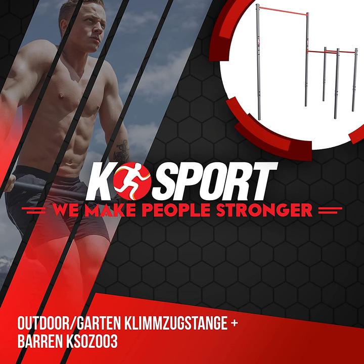 Actual product image K-Sport Outdoor Klimmzugstange & Dip Station