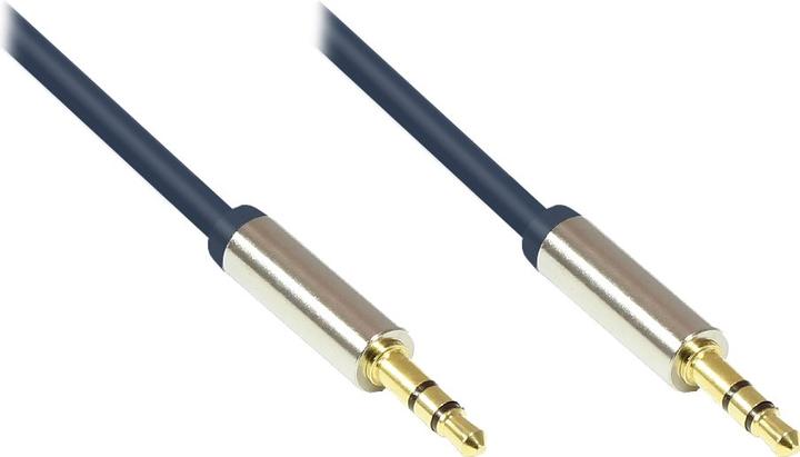 Actual product image Good Connections Audio cable 3-pin 3.5mm jack 3m blue (3 m, 3.5mm jack (AUX))