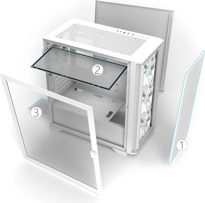 Actual product image Montech Air 100 (mATX, Mini-ATX)