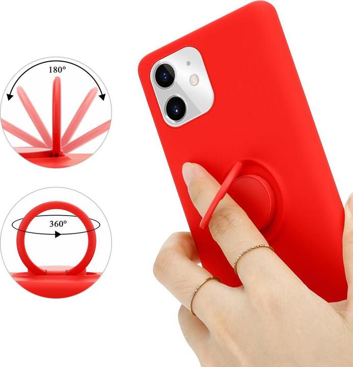 Actual product image Cadorabo TPU Liquid Ring Silicone Case Cover (Apple iPhone 11)