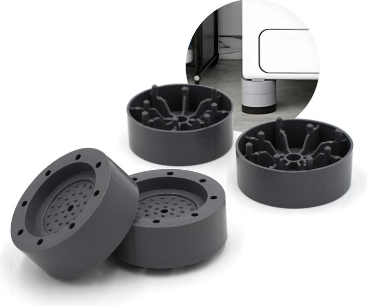 Actual product image Hermex Vibration Dampers 4-Pack Extension Anti-Vibration Feet