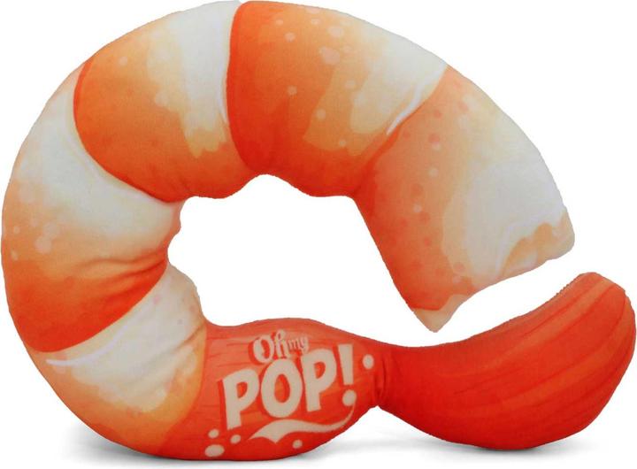 Actual product image Oh My Pop! Neck Travel Pillow and Sleeping Mask Prawn