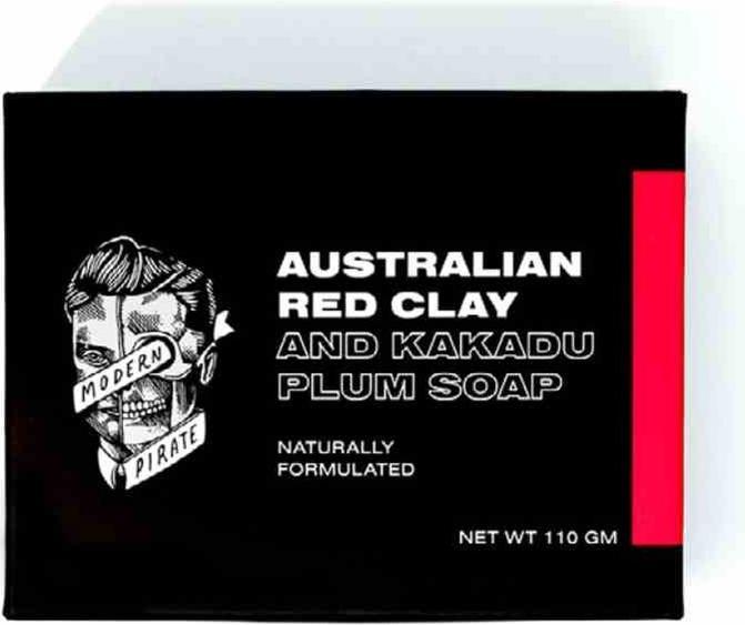 Actual product image Modern Pirate Australian Red Clay Soap 110gm (Liquid soap)