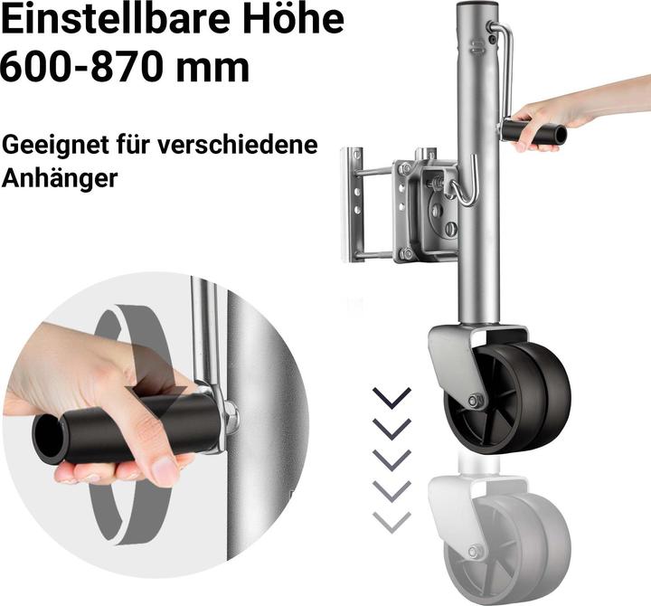 Image du produit Wiltec Roue de support double