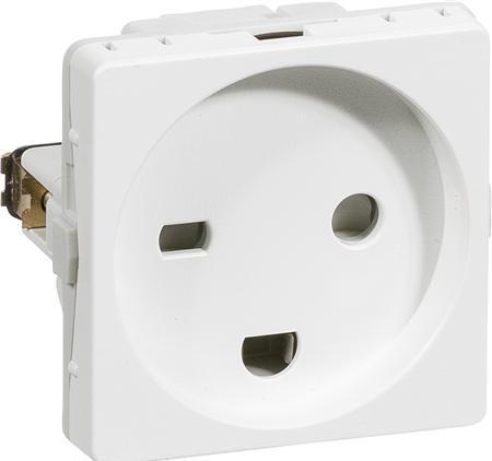 Image du produit LK FUGA® socket1 module, hôpital m/terre blanche