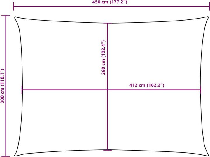 Image du produit VidaXL Voile d'ombrage (300 x 450 cm)