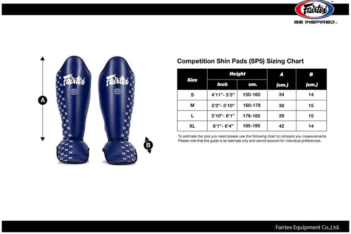 Produktbild Fairtex Schienbeinschützer SP5 Compétition (M)