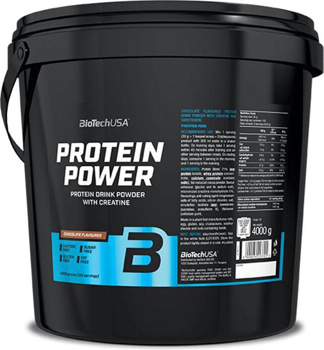 Biotech USA Puissance des protéines (Chocolat, 1 pcs, 4000 g)