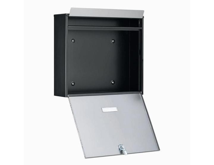 Produktbild Burg Wächter Briefkästen Oxford 6877 black&steel