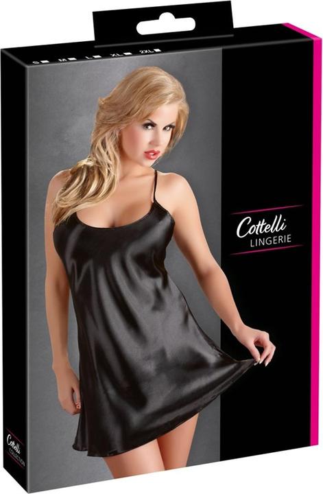 Produktbild Cottelli Collection Satin Negligé schwarz (M)
