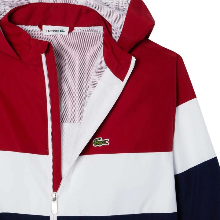 Actual product image Lacoste Childrens/Kids Hooded Recycled Polyester Zipped Jacket (110)