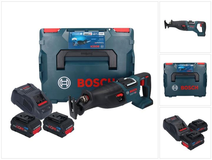 Actual product image Bosch Professional Bosch GSA 18V-28 Battery reciprocating saw 18 V BITURBO Brushless + 2x ProCORE battery 8.0 Ah +