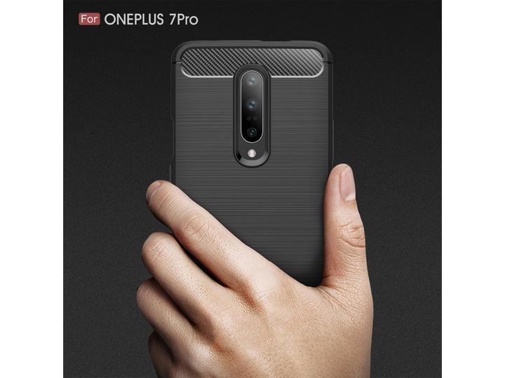 Immagine prodotto Screenguard OnePlus 7 Pro Cover Carbon Brushed Soft TPU (OnePlus 7 Pro)