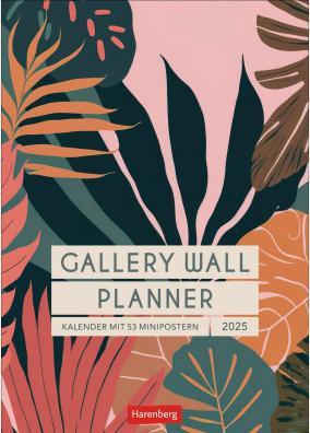 Produktbild Harenberg Gallery Wall Planner Wochenplaner 2025 - Kalender mit 53 Minipostern (25 x 35.5 cm, Harter Einband, Deutsch)