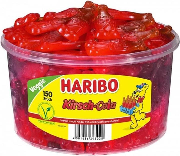 Haribo Gomme aux fruits cerise-cola 150 pcs. (150 pcs, 1350 g)