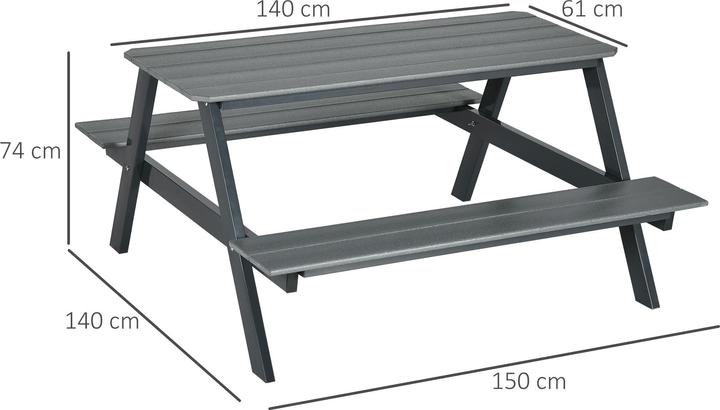 Image du produit Outsunny Table de pique-nique avec banc