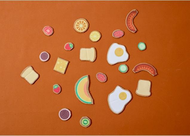 Actual product image CreaDiva Badala sticker sheet - Kitchen
