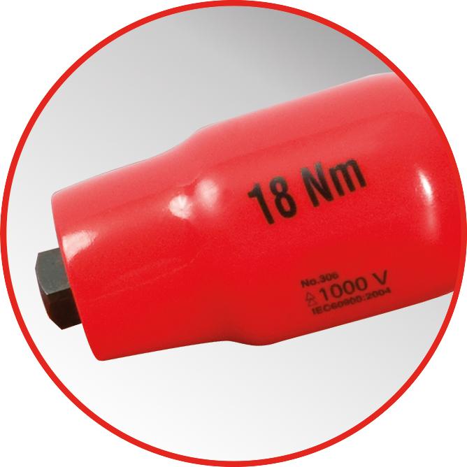 Image du produit KS Tools 3/8"" Limiteur de couple isolé à poignée en T, 18Nm (3/8", 18 Nm)