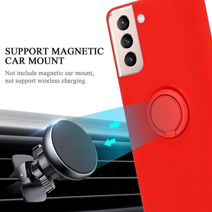 Productafbeelding Cadorabo TPU Vloeibare Ring Silicone Hoesje (Samsung Galaxy S21+)