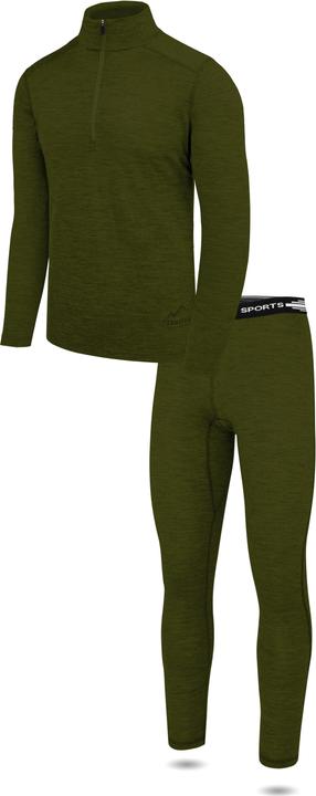 Actual product image Normani Mens Merino Long Sleeve Shirt and Trousers Canberra/Sydney - 8827 (5XL)