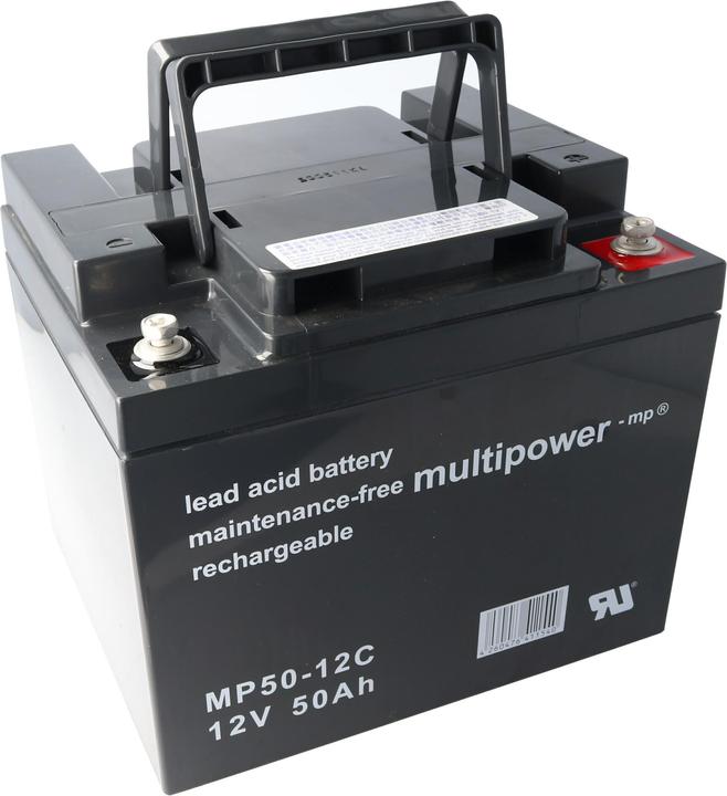 Multipower MP50-12C lunga durata e bassa autoscarica (12 V, 50 Ah)