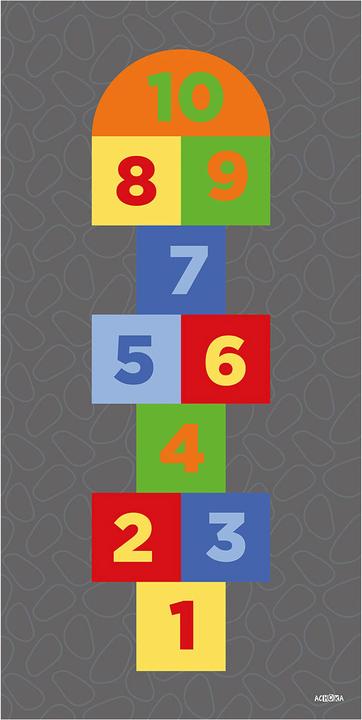 Image du produit Achoka Tapis de jeu Hopscotch, 100x200cm (100 x 200 cm)