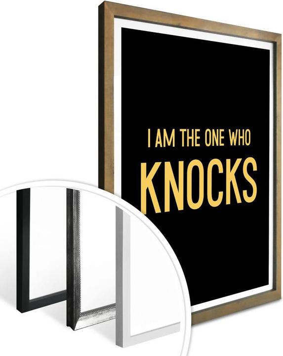 Actual product image Trenddeko I am the one who knocks (60 x 80 cm)