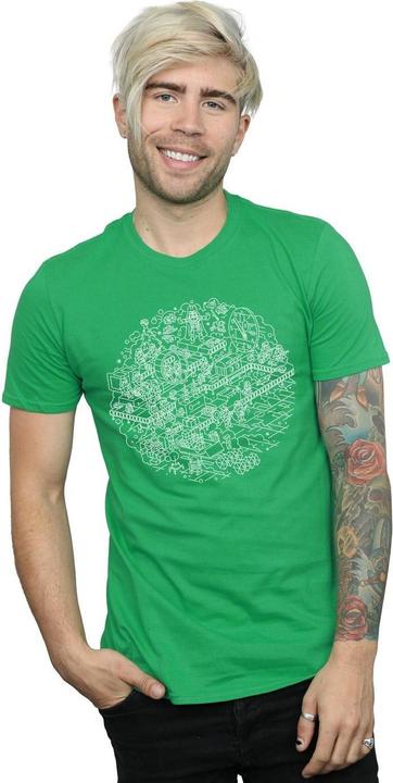 Actual product image Star Wars Mens Christmas Death Star T-Shirt (XXL)