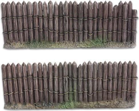 Actual product image Tabletop-Art Terrain wooden palisade 28 mm 6 parts