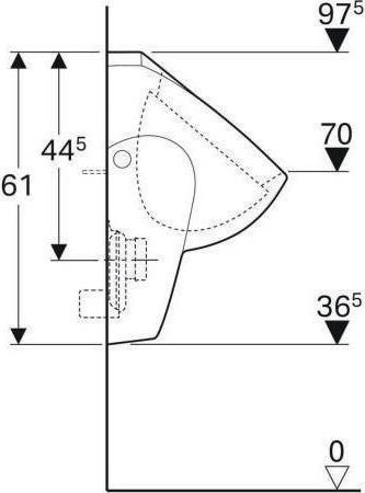 Actual product image Geberit Keramag / Urinal Renova wei 235300000