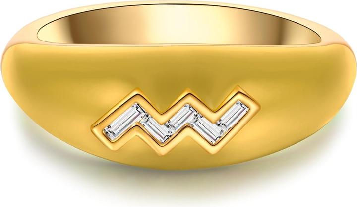 Produktbild Glanzstücke München Damen Ring Sternzeichen Wassermann - 35970 (48, 925 Silber)