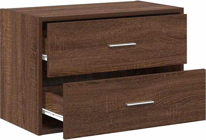 Produktbild VidaXL Schrank mit 2 Schubladen Braun Eichen-Optik 60x31x40 cm (60 x 31 x 40 cm)