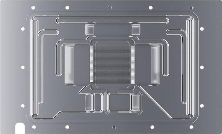 Actual product image Alphacool Ice Block Aurora Acrylic GPX-N RTX 4080 Reference Design with Backplate