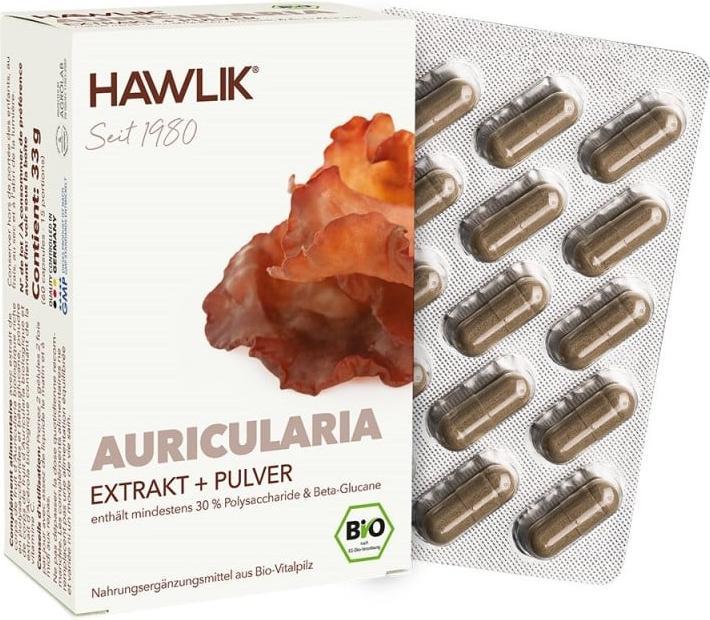 Actual product image Hawlik Auricularia extract + powder capsule (60 Piece, Capsules, 57 g)
