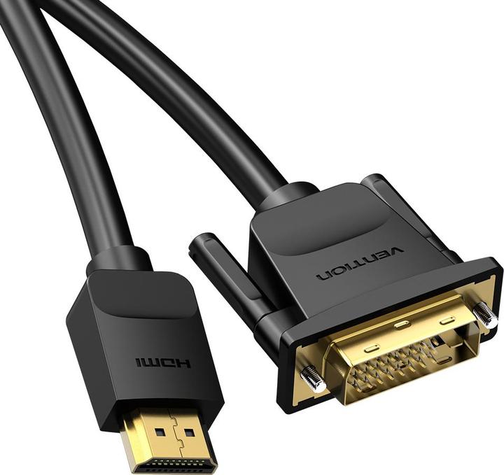 Immagine prodotto Vention Cavo da HDMI a DVI da 3 m ABFBI (nero) (3 m, HDMI)