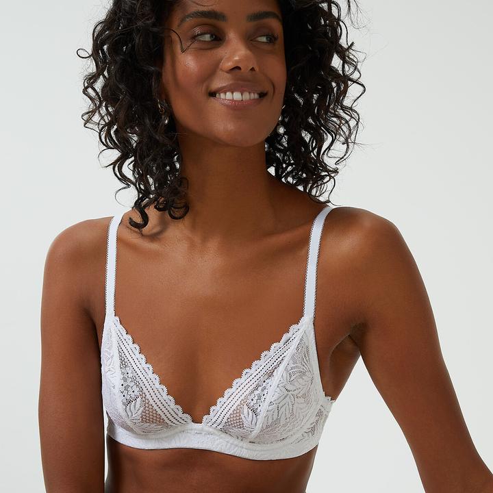Produktbild La Redoute Collections Triangel-BH JEANNE aus recycelter Spitze (80 C)