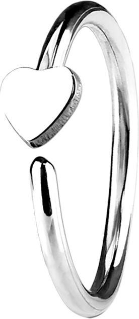 Produktbild Star Piercing Micro Piercing Ring mit Herz silber (Chirurgenstahl 316L, ohne Messing)