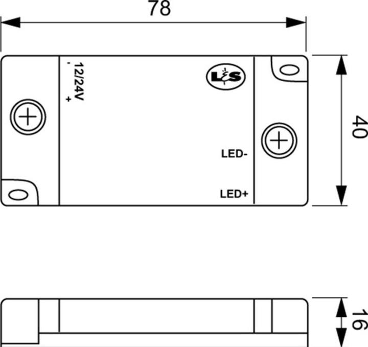 Actual product image L&S LED radio receiver for dimming function 12 / 24 V
