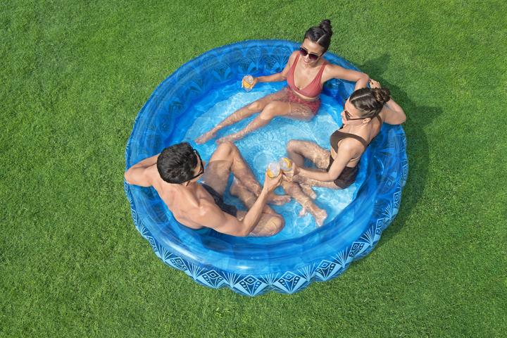 Actual product image Bestway Bohemian Blue Inflatable Family Pool 1.68 m x 53 cm