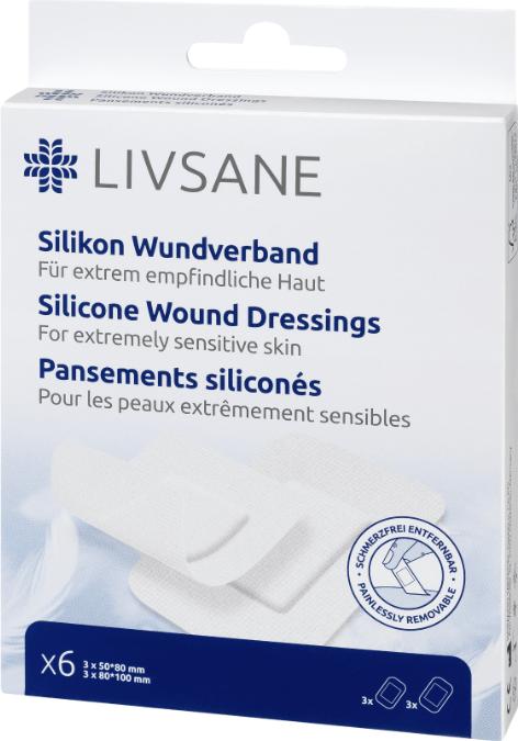 Image du produit Livsane pansements en silicone ultra sensitive (6 x)