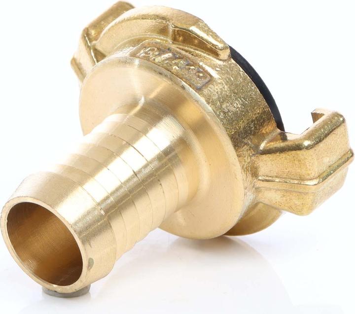 Immagine prodotto Wiltec Bocchetta in ottone DN20 (3/4") raccordo per tubo flessibile attacco rapido (Fascetta stringitubo, 20 mm)