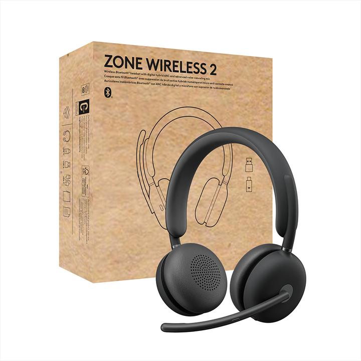 Actual product image Logitech Zone Wireless 2 (Wireless, Cable, USB-C)