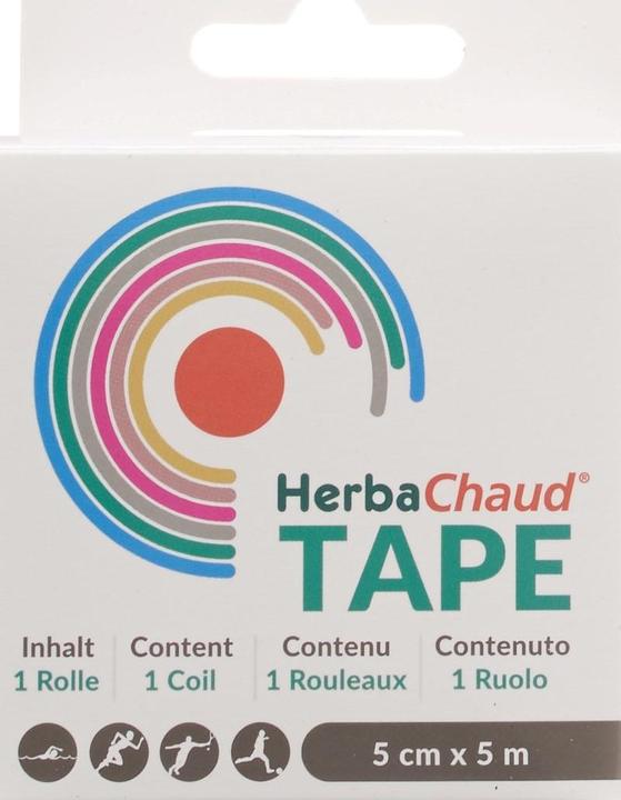Produktbild HerbaChaud Tape 5cmx5m schwarz (5 m)