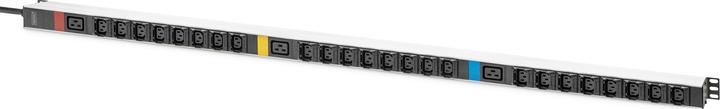 Actual product image Digitus Basic IT PDU, 3-phase 16A, 24 x C13, 3 x C19, 3 m supply cable, IEC 60309 16 A plug